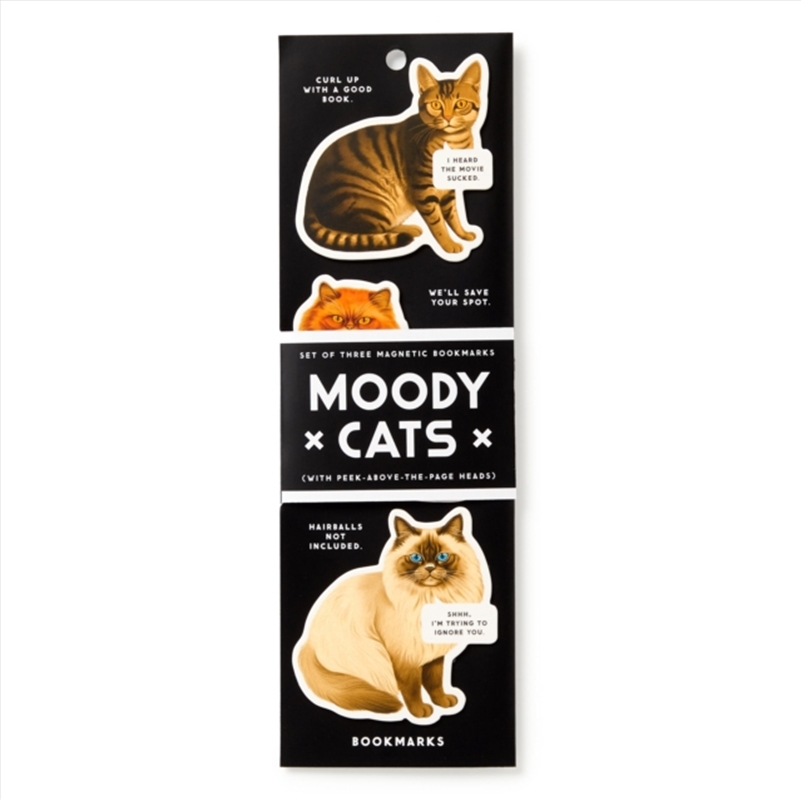 Moody Cats Magnetic Bookmark Set/Product Detail/Stationery