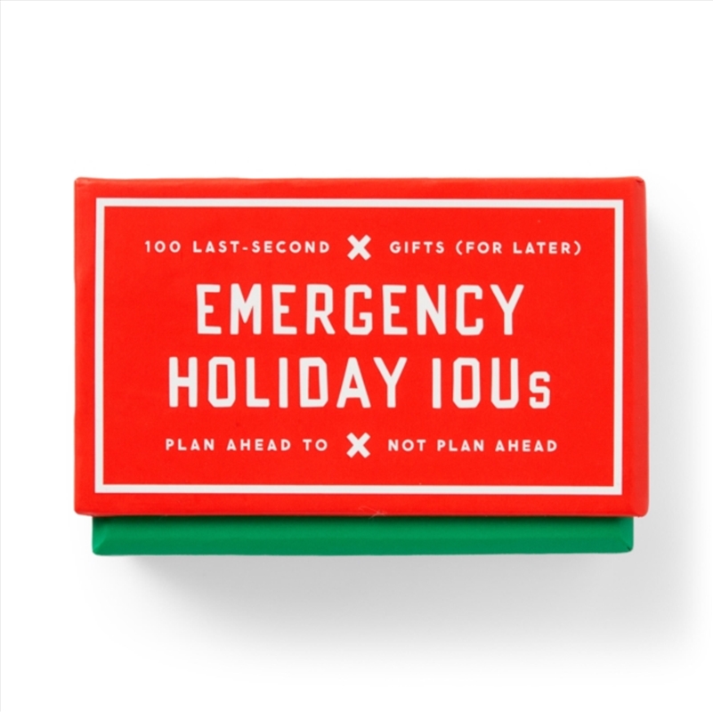 Emergency Holiday IOUs Card Set/Product Detail/Stationery