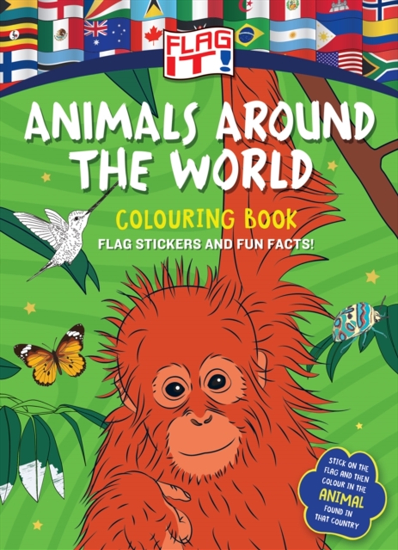 Flag It! Animals Around the World Colouring Book/Product Detail/Kids Activity Books