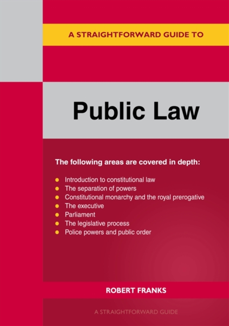 A Straightforward Guide to Public Law/Product Detail/Law