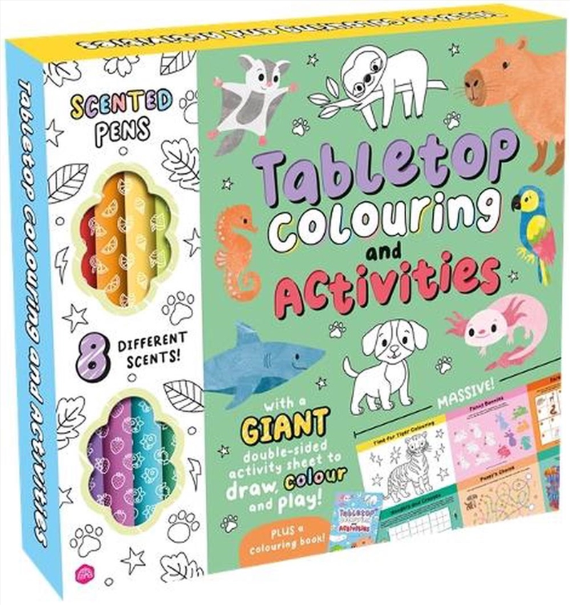 Tabletop Colouring and Activities : GIANT double-sided colouring mat for the ultimate creative fun!/Product Detail/Kids Activity Books