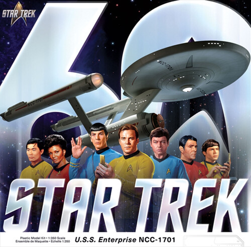 Star Trek The Original Series U.S.S. Enterprise 60th Anniversary Edition Polar Lights 1/350 scale Mo/Product Detail/Figurines