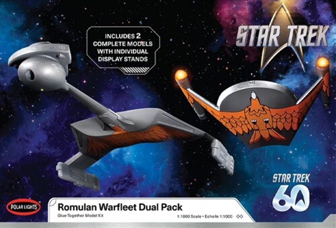 Star Trek The Original Series Romulan Warfleet Dual Pack Polar Lights Model Kit 1/1000 scale/Product Detail/Figurines
