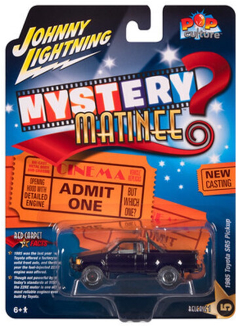 Johnny Lightning Mystery Matinee 1985 Toyota SR5 Pickup 1/64 Die-cast/Product Detail/Figurines