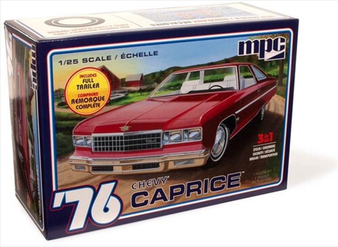 MPC 1976 Chevy Caprice w/Trailer 2T 1/25 Scale Model Kit/Product Detail/Figurines