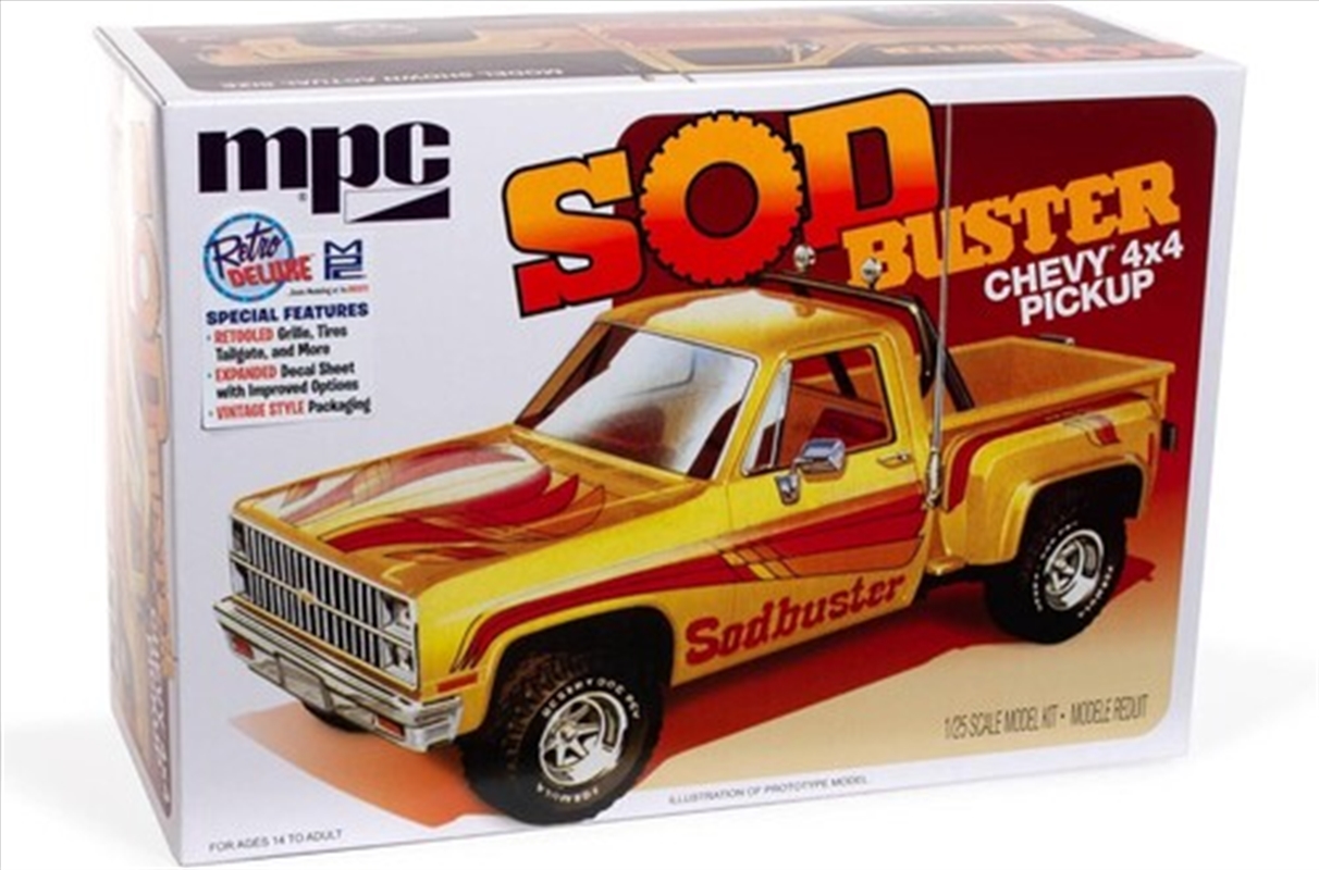 MPC 1981 Chevy Stepside Pickup Sod Buster 1/25 Scale Model Kit/Product Detail/Figurines