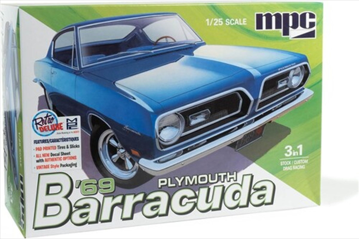 MPC 1969 Plymouth Barracuda 1/25 Scale Model Kit/Product Detail/Figurines