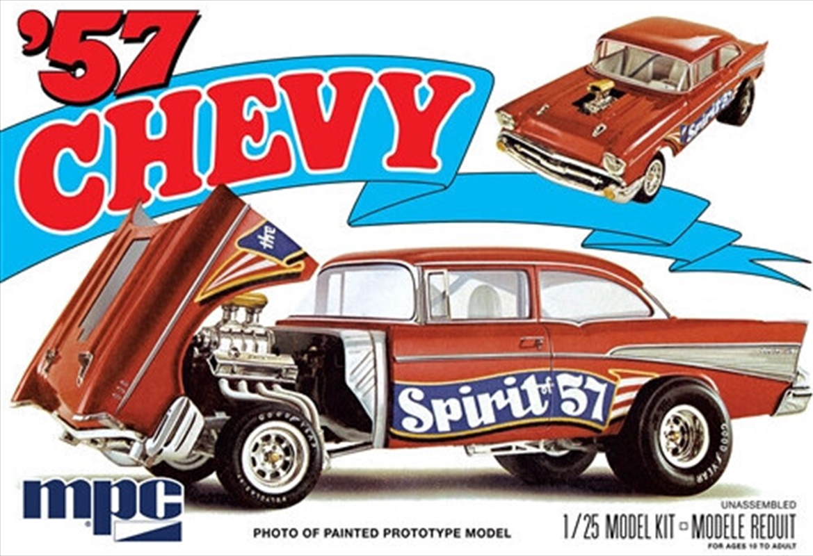 MPC 1957 Chevy Bel Air Spirit of 57 1/25 Scale Model Kit/Product Detail/Figurines