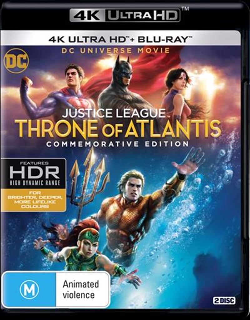 Justice League - Throne Of Atlantis  Blu-ray + UHD/Product Detail/Animated