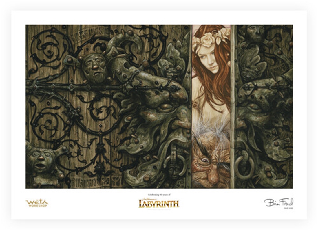 Weta Workshop Labyrinth (1986) Sarah and Hoggle Navigate the Labyrinth Limited Edition Art Print/Product Detail/Posters & Prints