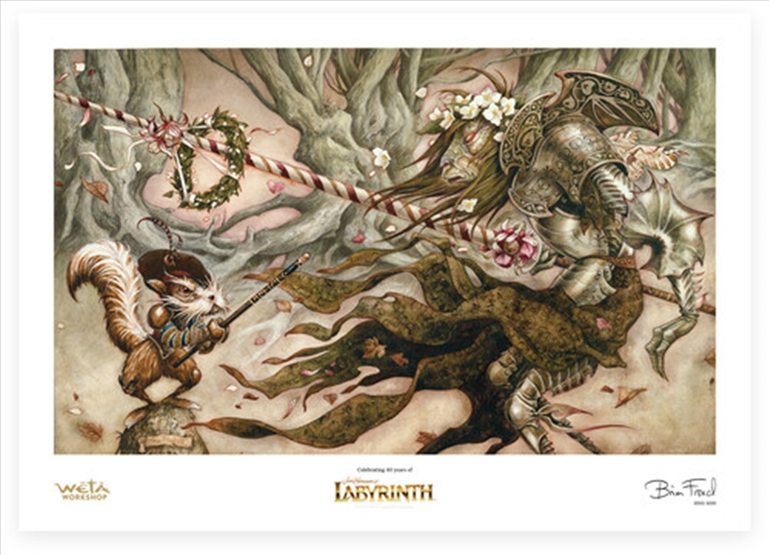 Weta Workshop Labyrinth (1986) The Knight Who Never Yields Limited Edition Art Print/Product Detail/Posters & Prints