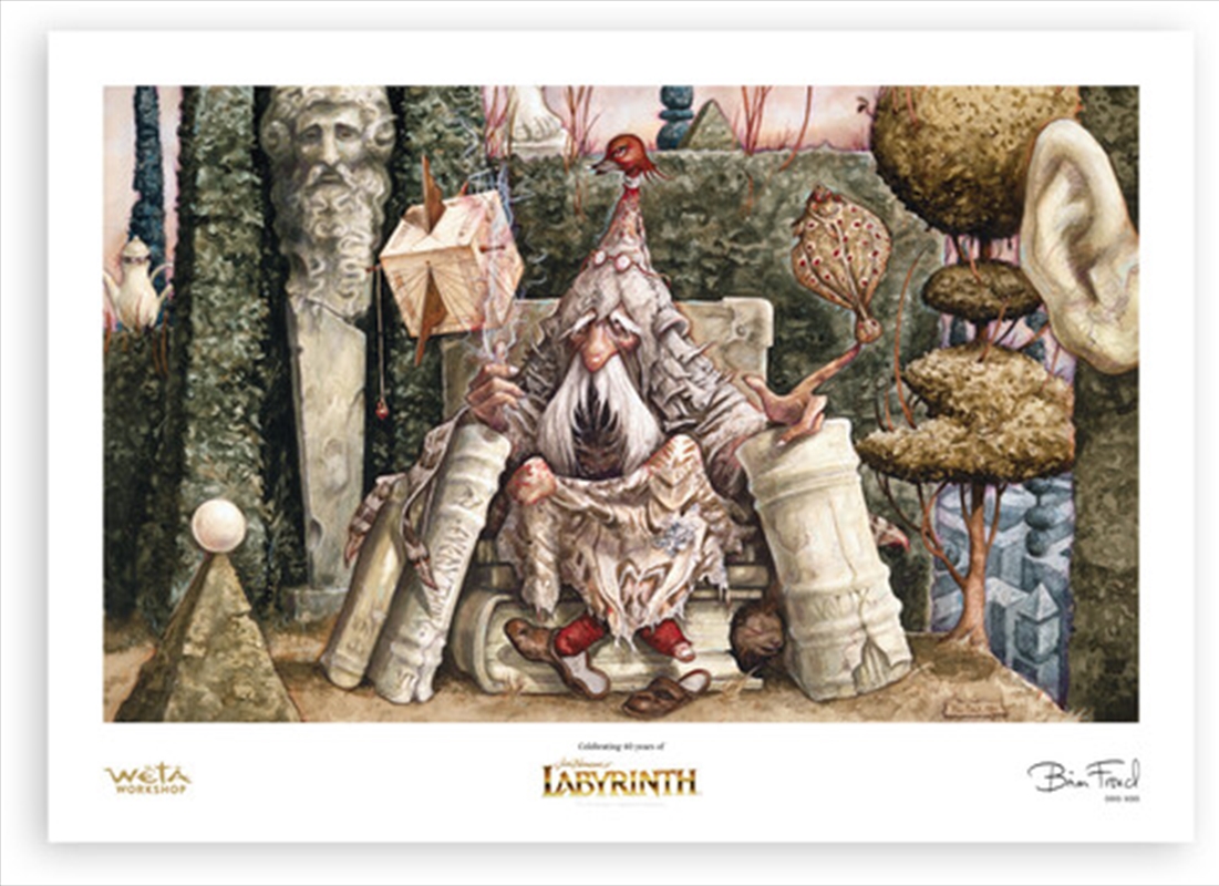 Weta Workshop Labyrinth (1986) Wiseman of the Labyrinth Limited Edition Art Print/Product Detail/Posters & Prints
