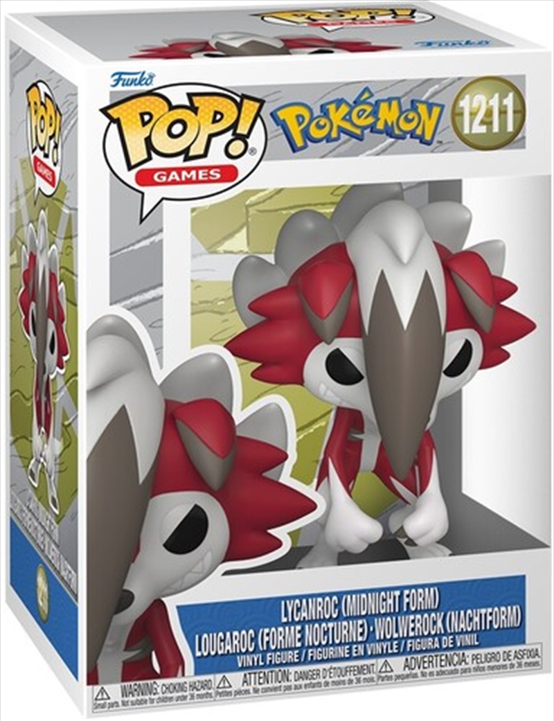 Pokemon - Lycanroc (Midnight Form) Pop! Vinyl/Product Detail/Standard Pop Vinyl