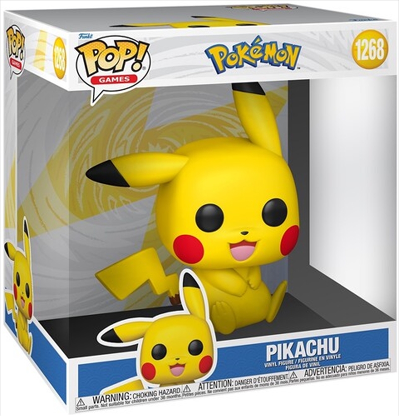 Pokemon - Pikachu (Sitting) 10" Pop! Vinyl RS/Product Detail/Large Funko Pop Vinyl