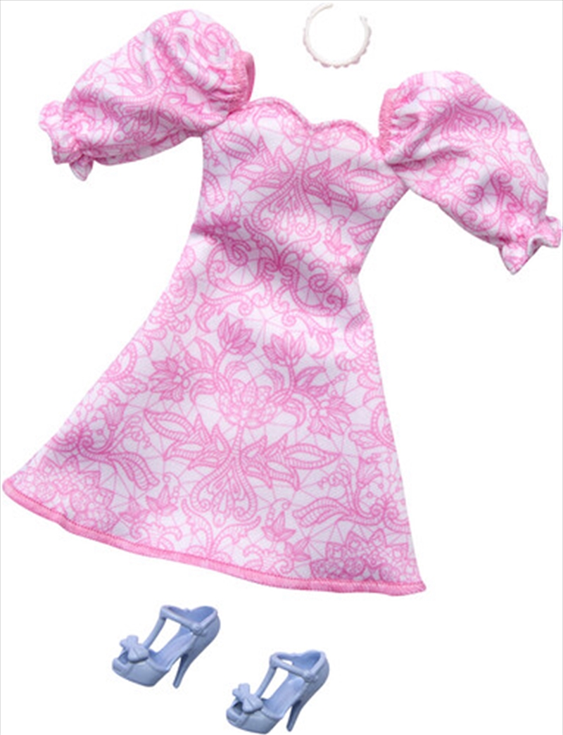 Pink Puffy Sleeve Dress Outfit/Product Detail/Toys