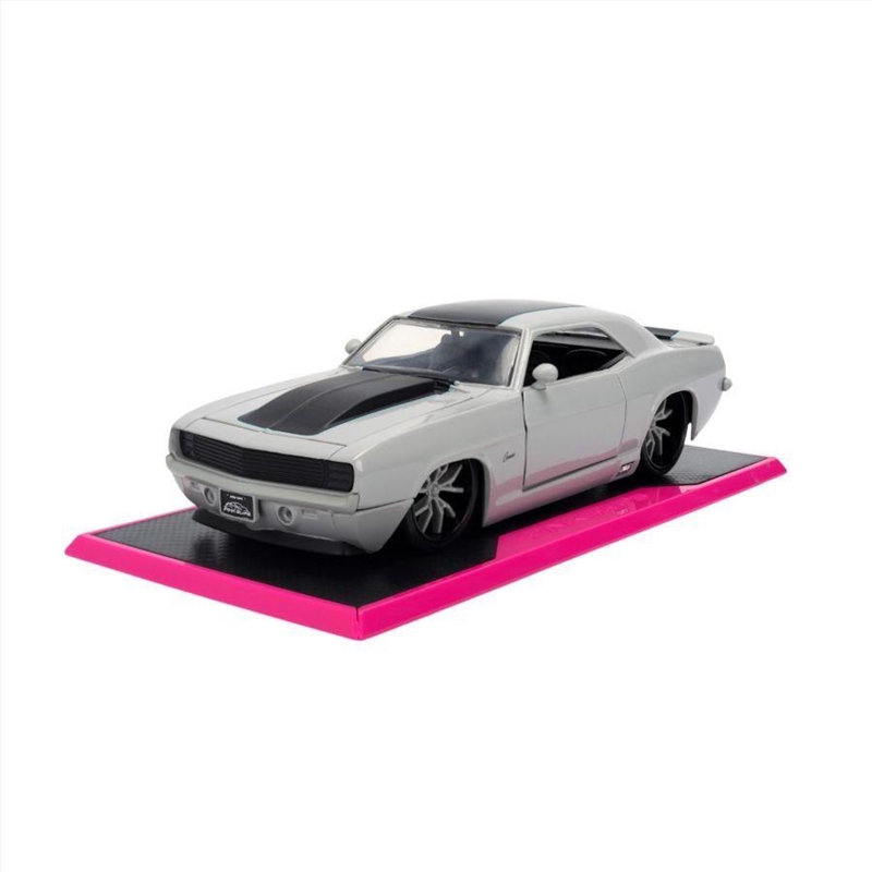 Pink Slips - 1:24 1969 Camaro (White) Diecast Vehicle/Product Detail/Figurines