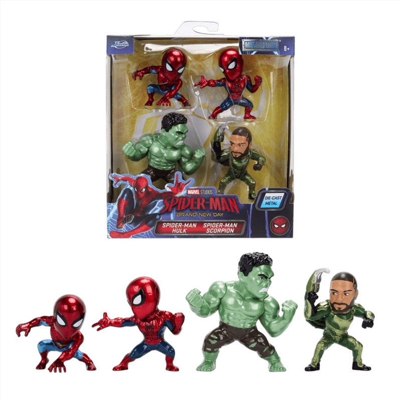 Spider-Man: Brand New Day - Spiderman Metalfig 4-Pack/Product Detail/Figurines