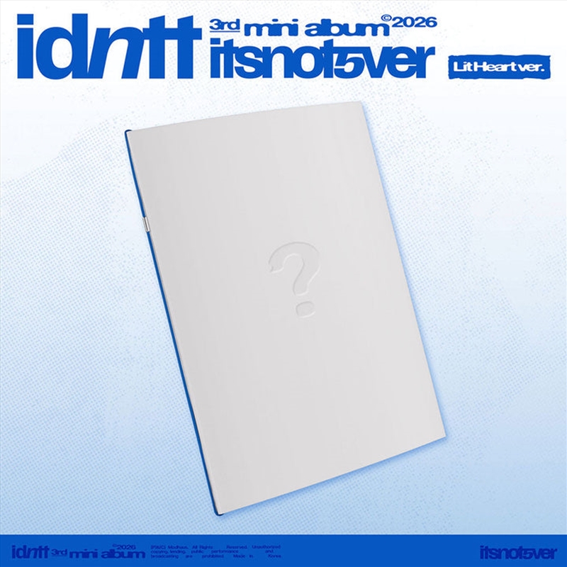 Idntt - Itsnotover 3rd Mini Album Standard Lit Heart Ver/Product Detail/World