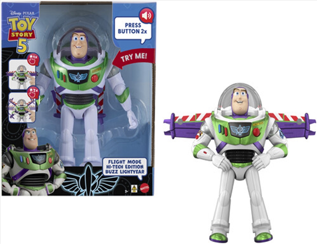 Pixar Toy Story 5: 12” Flight Mode Hi-Tech Edition Buzz Lightyear/Product Detail/Figurines