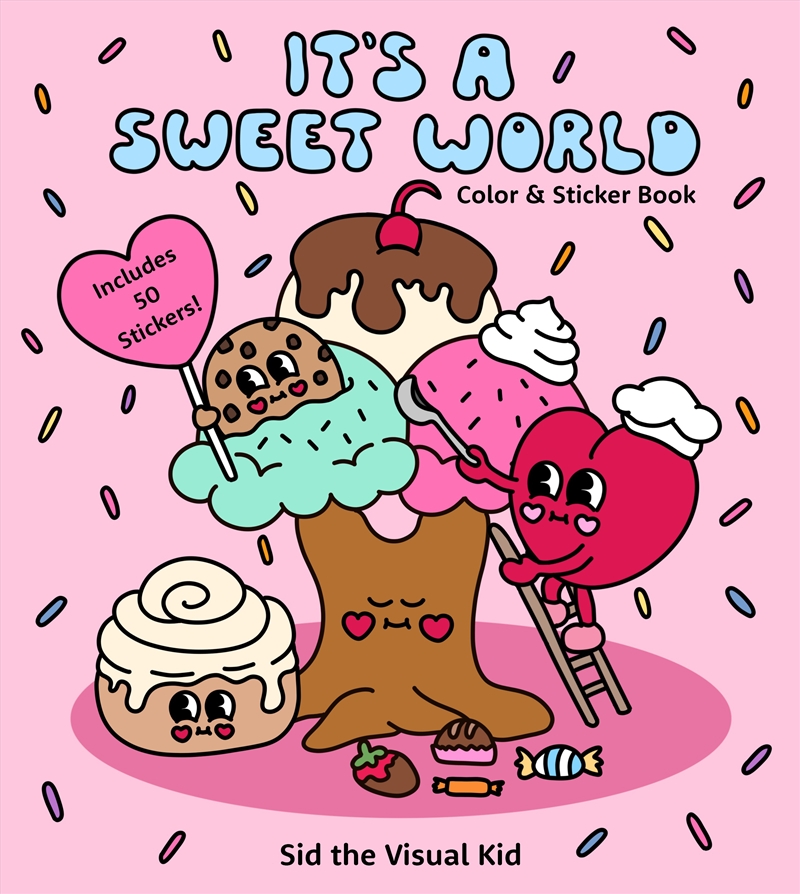 It's a Sweet World Color & Sticker Book/Product Detail/Kids Activity Books