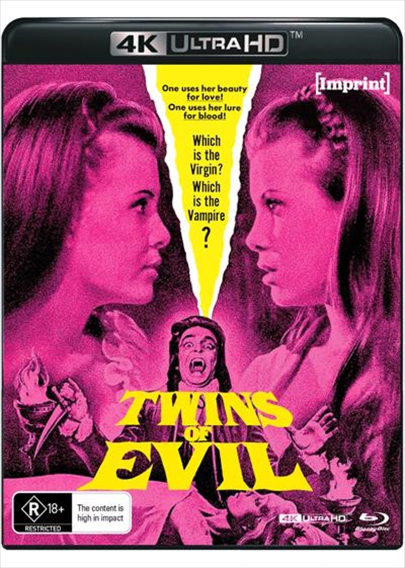 Twins Of Evil  Blu-ray + UHD - Imprint Standard Edition/Product Detail/Horror
