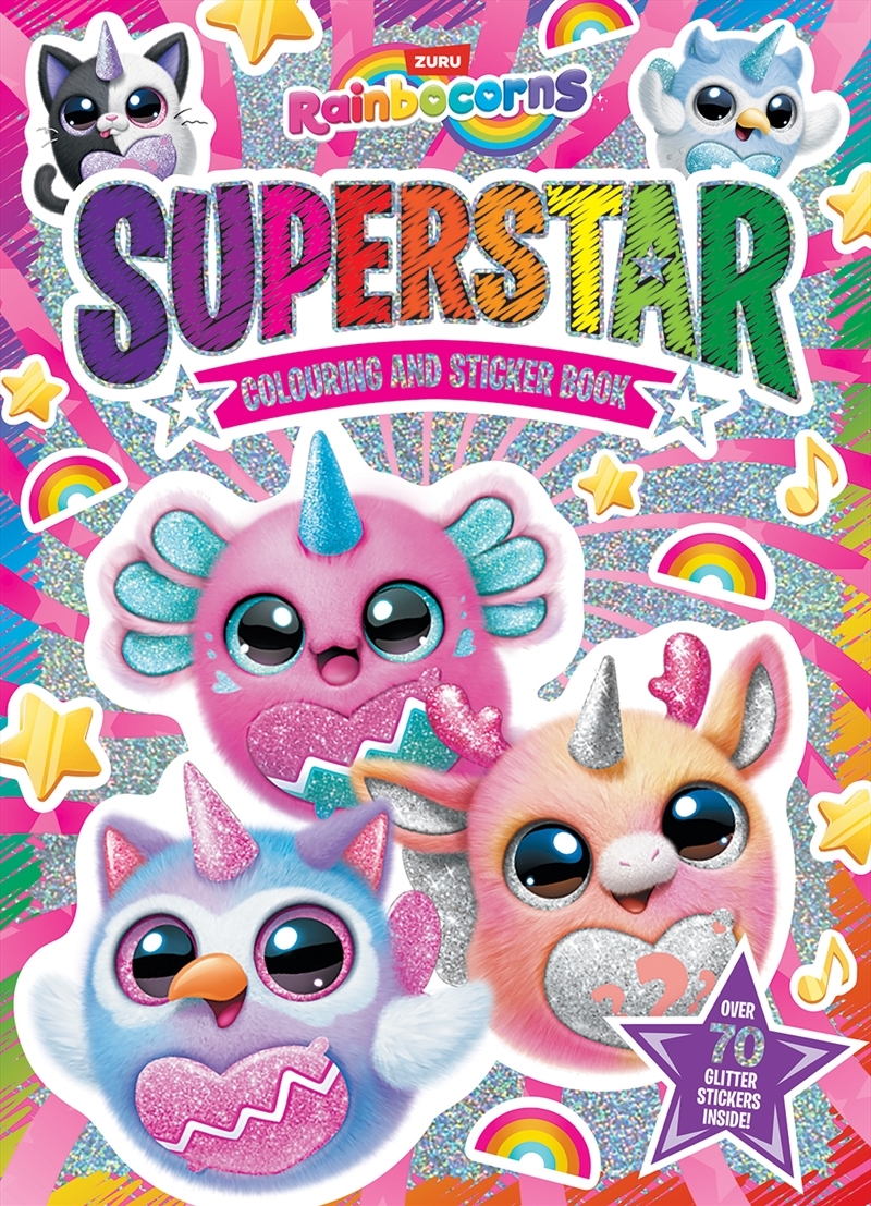 Rainbocorns: Superstar Colouring and Sticker Book/Product Detail/Kids Colouring