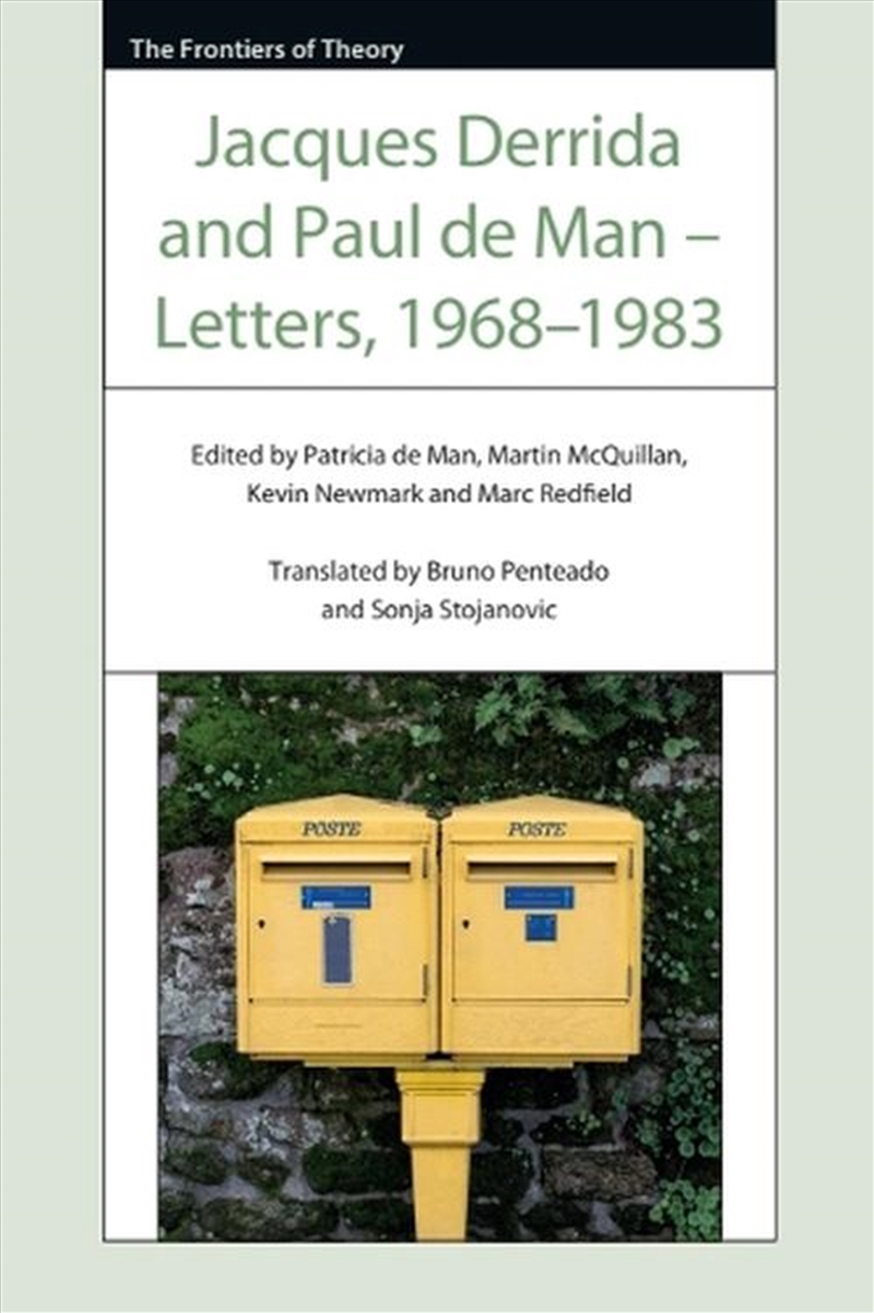 Jacques Derrida and Paul de Man  Letters, 19681983/Product Detail/Biographies & True Stories
