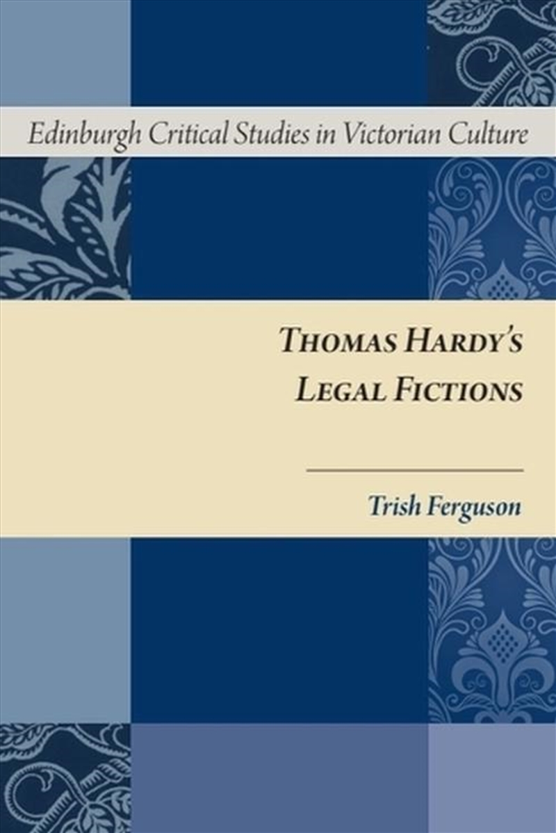 Thomas Hardy's Legal Fictions/Product Detail/Literature & Poetry