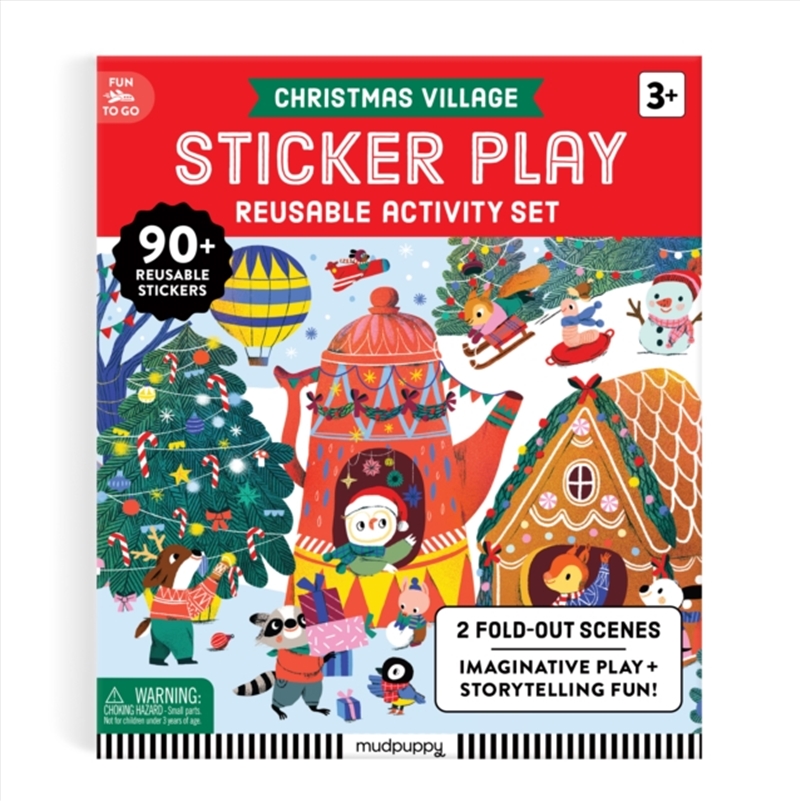 Christmas Village Sticker Play Reusable Activity Kit/Product Detail/Kids Activity Books
