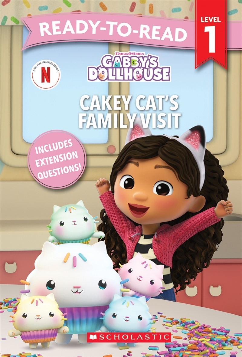 Gabby's Dollhouse: Cakey Cat’s Family Visit - Ready-to-Read Level 1/Product Detail/Early Childhood Fiction Books