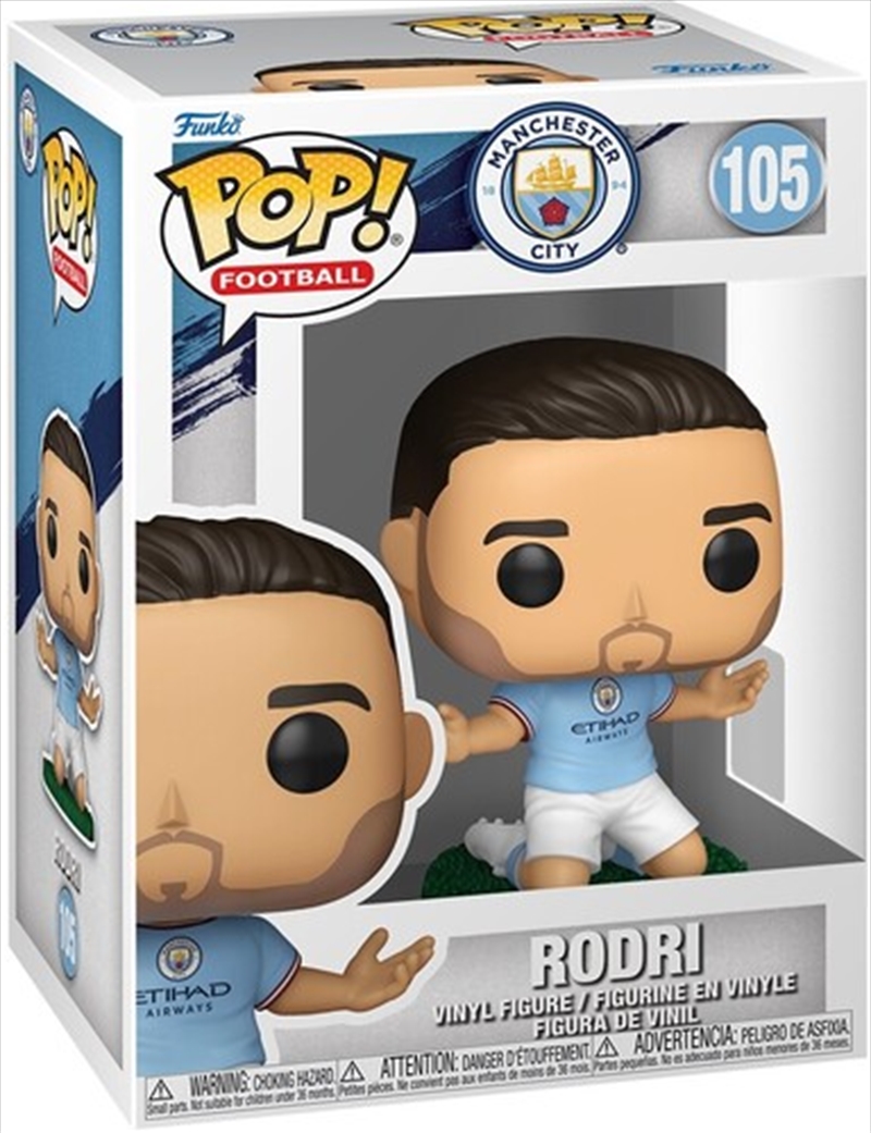 Football: Manchester City - Rodri Cascante Pop! Vinyl/Product Detail/Sport