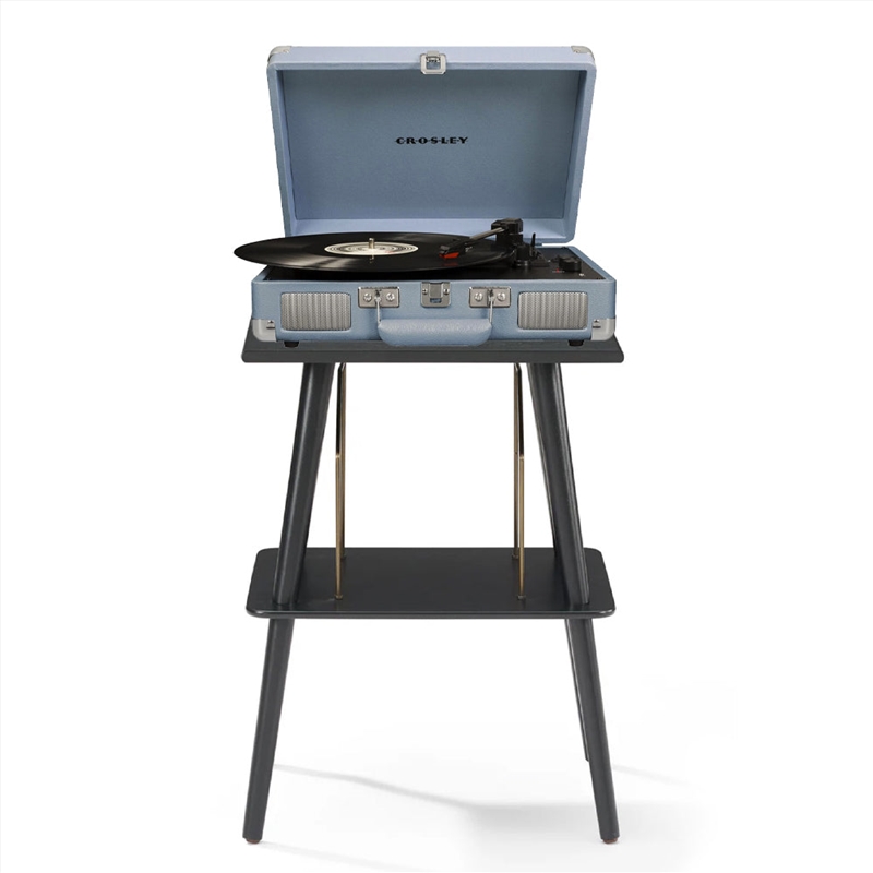 Crosley Cruiser Bluetooth Portable Turntable - Tourmaline + Crosley Entertainment Stand Bundle/Product Detail/Turntables