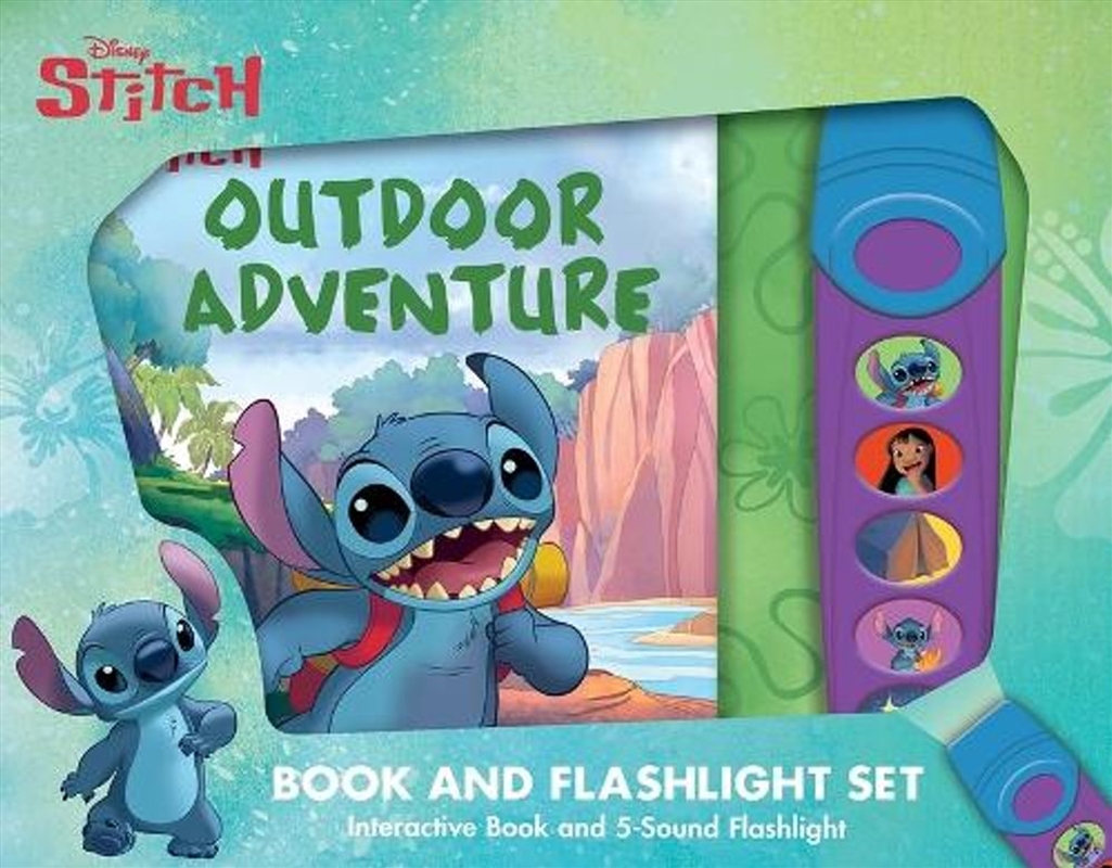 Disney Stitch: Outdoor Adventure Book and 5-Sound Flashlight Set/Product Detail/Early Childhood Fiction Books