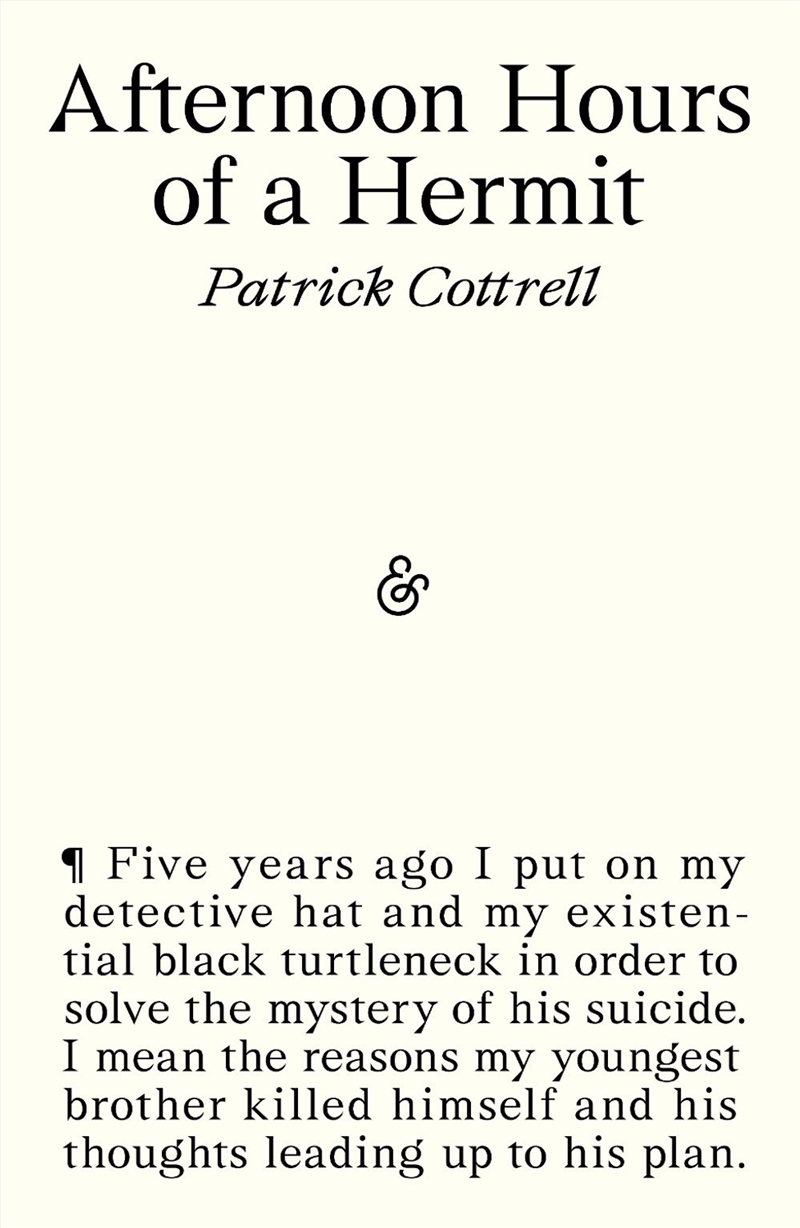 Afternoon Hours of a Hermit/Product Detail/General Fiction Books
