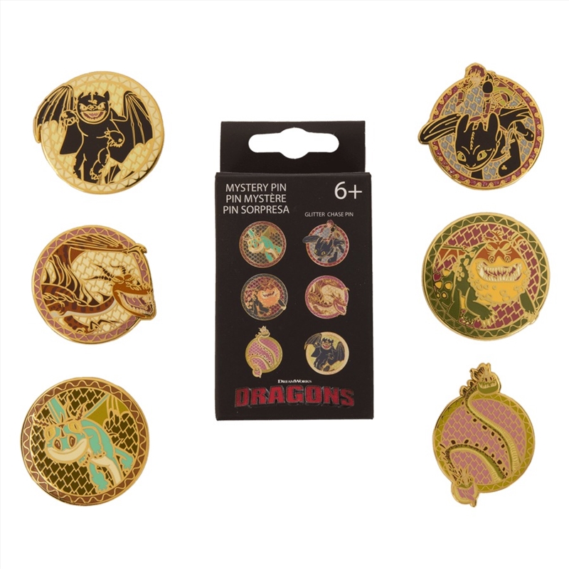 Loungefly How to Train Your Dragon - Dragon Mystery Pin Blind Box (Sent At Random)/Product Detail/Buttons & Pins