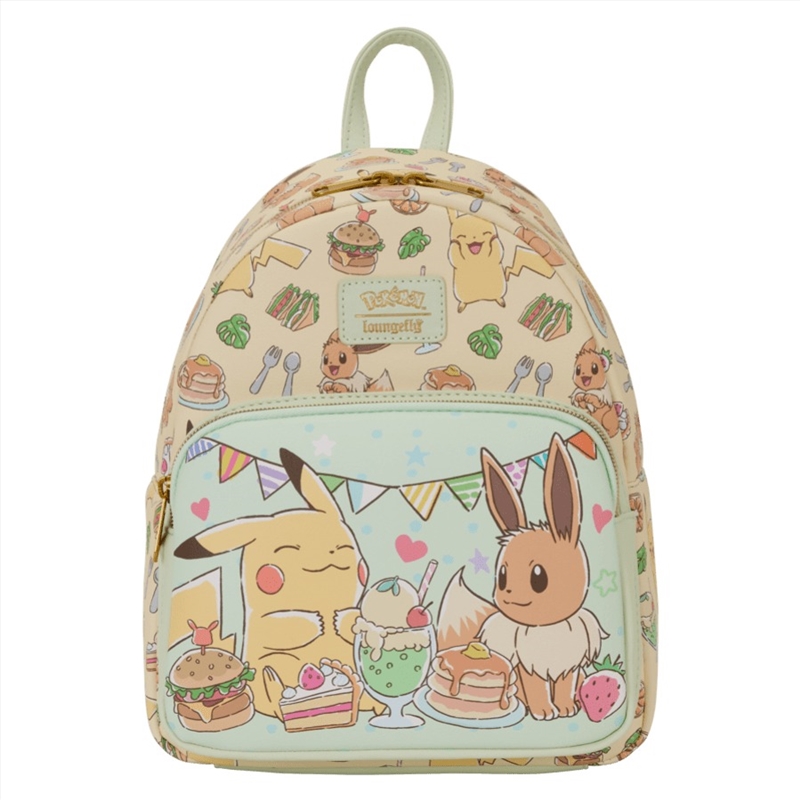 Loungefly Pokemon - Pikachu & Eevee Food Collection Mini Backpack/Product Detail/Bags