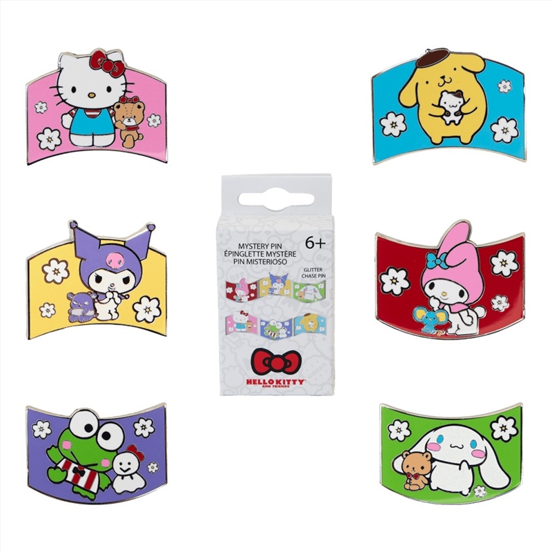 Loungefly Sanrio - Sanrio & Friends Color Block Mystery Pin Blind Box (Sent At Random)/Product Detail/Buttons & Pins
