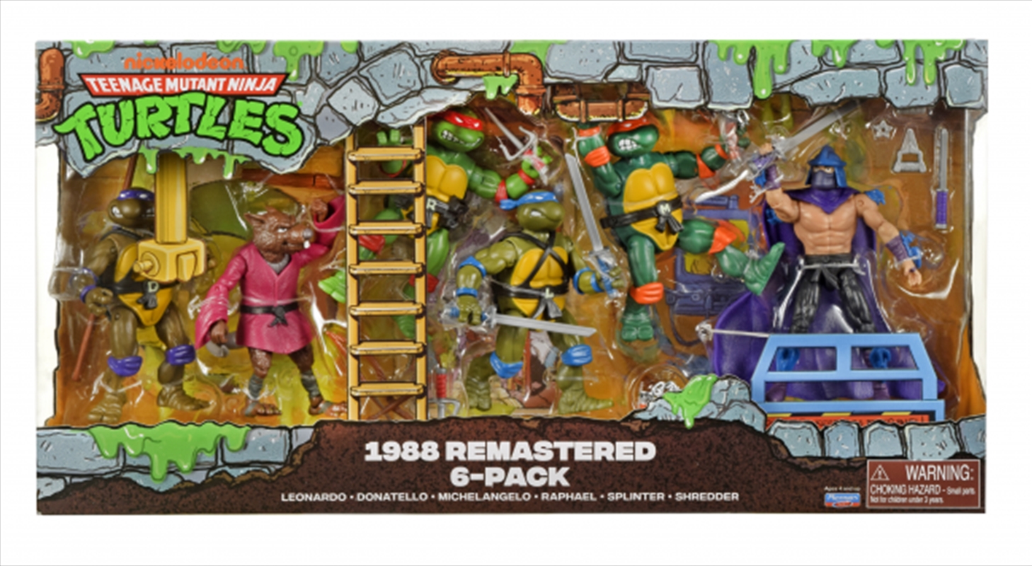 TMNT Classic 1988 Remastered Animated Figure 6 Pack/Product Detail/Figurines