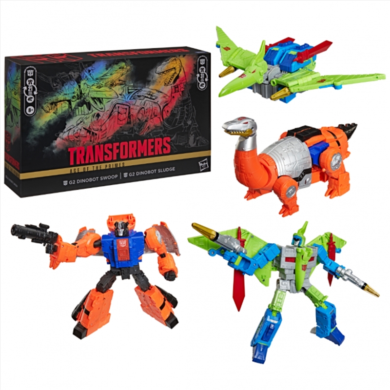 Transformers Age of the Primes G2 Dinobot Swoop and G2 Dinobot Sludge/Product Detail/Figurines