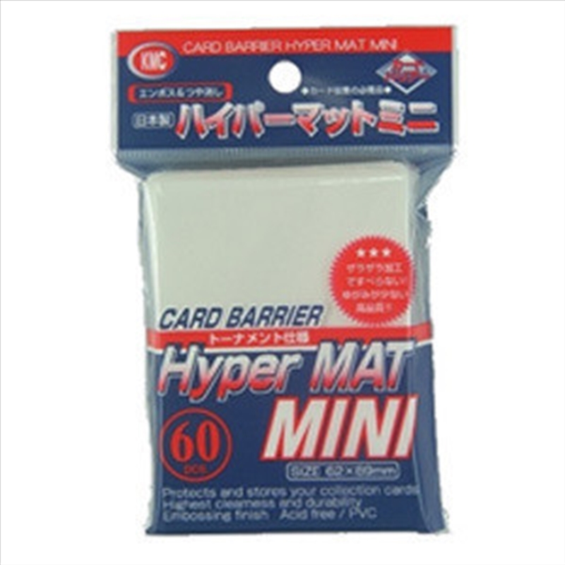KMC Hyper MAT MINI Sleeve 60 Pack (89mm x 62mm) - Clear/Product Detail/Games Accessories