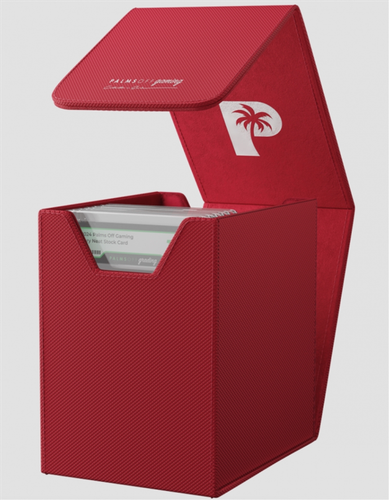 Palms Off Gaming - Collector's Series Graded Card Storage Case  - Small - RED/Product Detail/Games Accessories