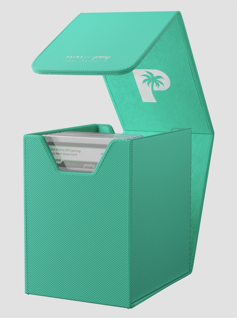 Palms Off Gaming - Collector's Series Graded Card Storage Case  - Small - TURQUOISE/Product Detail/Games Accessories