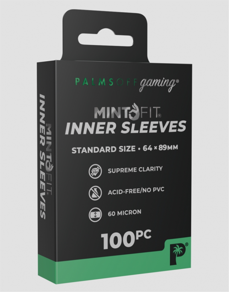 Palms Off Gaming - MintFit Inner Sleeves - Standard Size - 100pc/Product Detail/Games Accessories