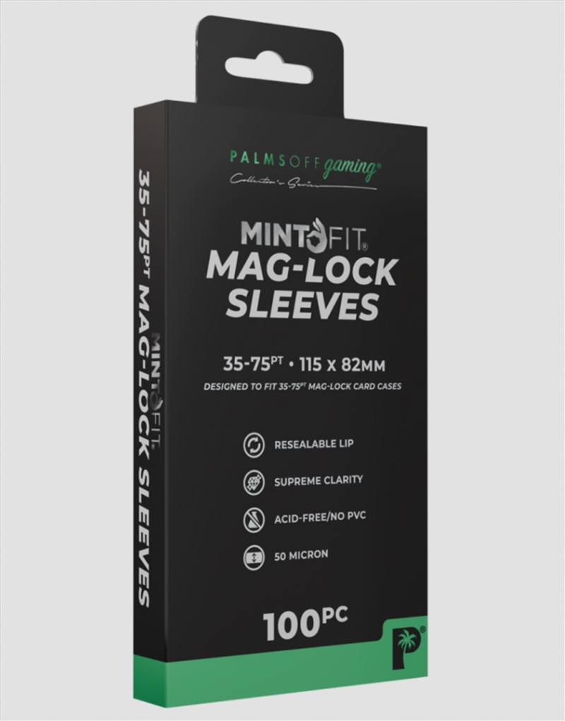 Palms Off Gaming - MintFit Mag-Lock Card Case Sleeves (35-75pt) - 100pc/Product Detail/Games Accessories