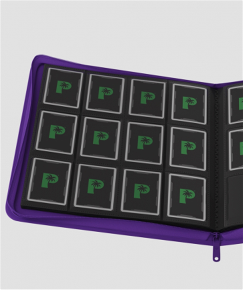Palms Off Gaming - STEALTH 12 Pocket Side Loader Zip Trading Card Binder - PURPLE/Product Detail/Games Accessories