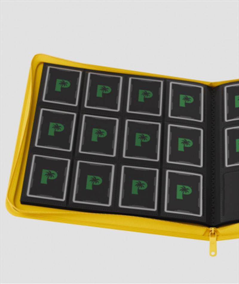 Palms Off Gaming - STEALTH 12 Pocket Side Loader Zip Trading Card Binder - YELLOW/Product Detail/Games Accessories