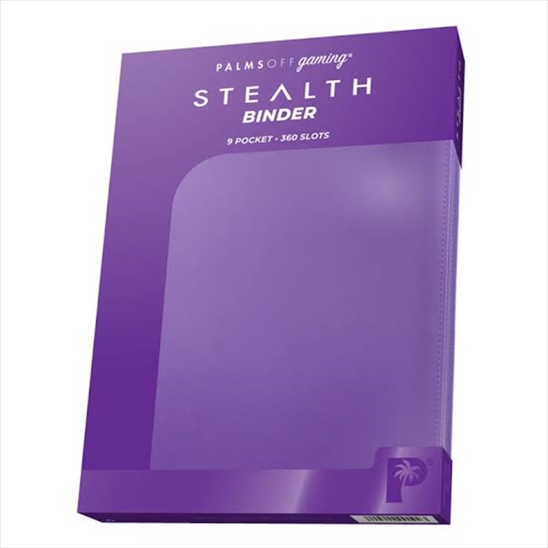 Palms Off Gaming - STEALTH 9 Pocket Zip Trading Card Binder - PURPLE/Product Detail/Games Accessories