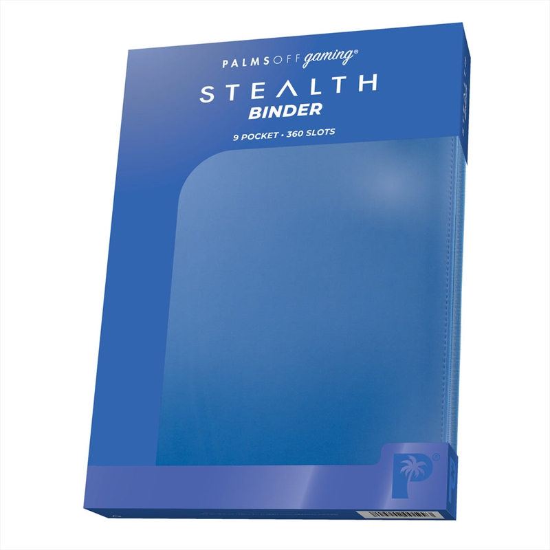Palms Off Gaming - STEALTH 9 Pocket Side Loader Zip Trading Card Binder - BLUE/Product Detail/Games Accessories