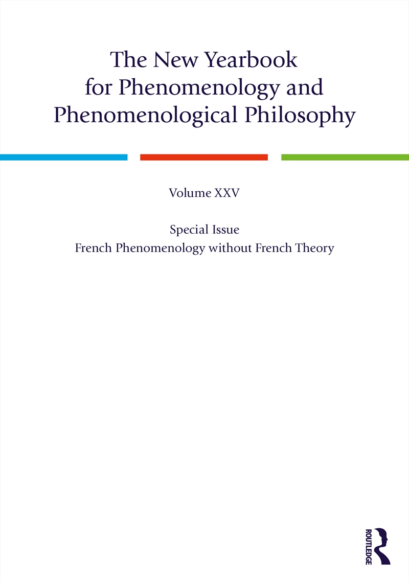 The New Yearbook for Phenomenology and Phenomenological Philosophy/Product Detail/Reading