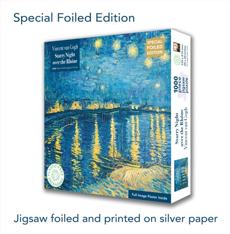 Special Edition Foiled Jigsaw: Vincent van Gogh: Starry Night over the Rhone (1000-pieces)/Product Detail/Jigsaw Puzzles